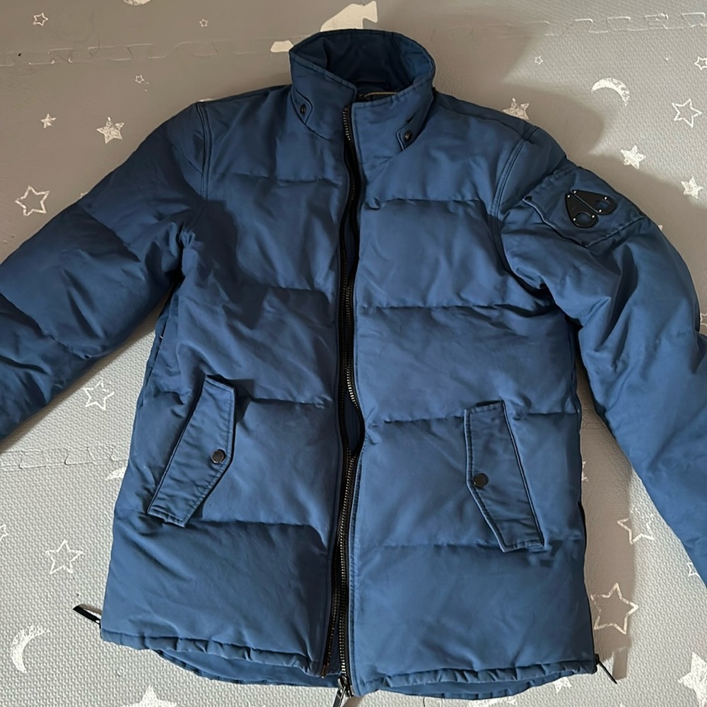 MOOSE KNUCKLES NAVY BLUE JACKET
